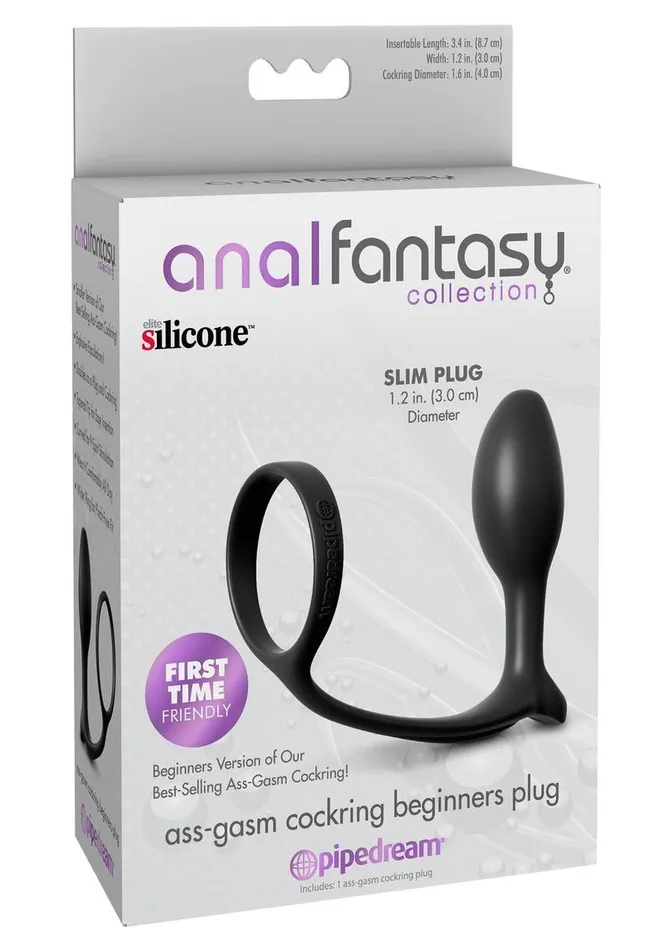 Anal Fantasy Collection Anal Fantasy Collection AssGasm Cock Ring Beginners Silicone Plug Slim Male Sex Toys Anal Fantasy Collection Anal Fantasy Collection AssGasm Cock Ring Beginners Silicone Plug Slim Male Sex Toys