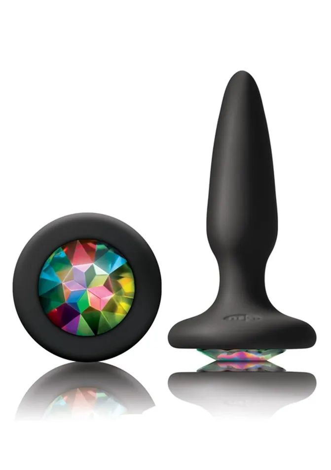 Anal Glams Glams Mini Silicone Butt Plug Rainbow Gem Anal Glams Glams Mini Silicone Butt Plug Rainbow Gem