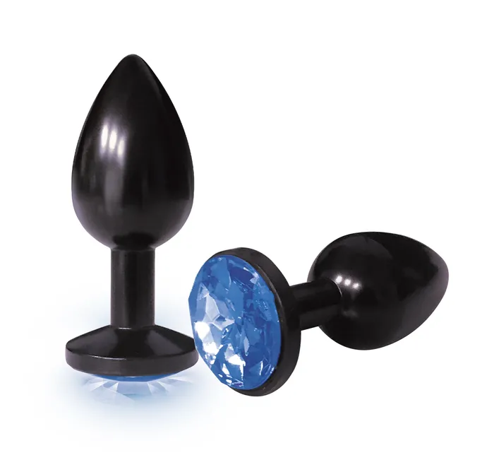 Anal Icon Brands The 9s The Silver Starter Anodized Bejeweled Stainless Steel Plug