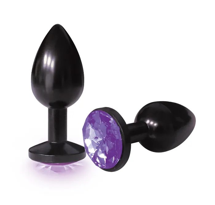 Anal Icon Brands The 9s The Silver Starter Anodized Bejeweled Stainless Steel Plug