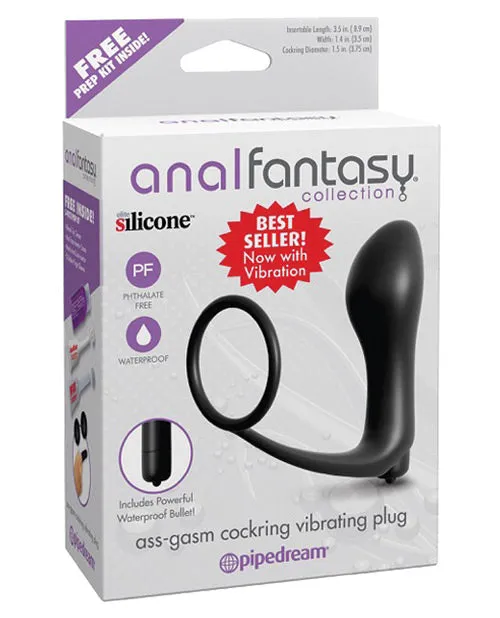 Anal Pipedream Products Anal Fantasy Ass Gasm Vibrating Plug Cockring