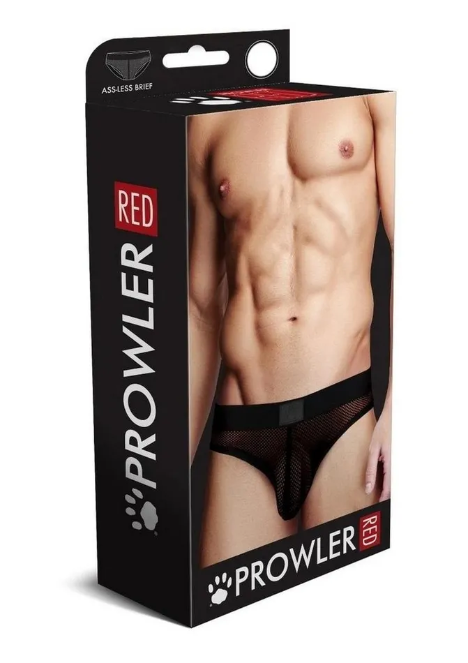 Anal Prowler RED Prowler Red Ass Less Brief Blk XXL