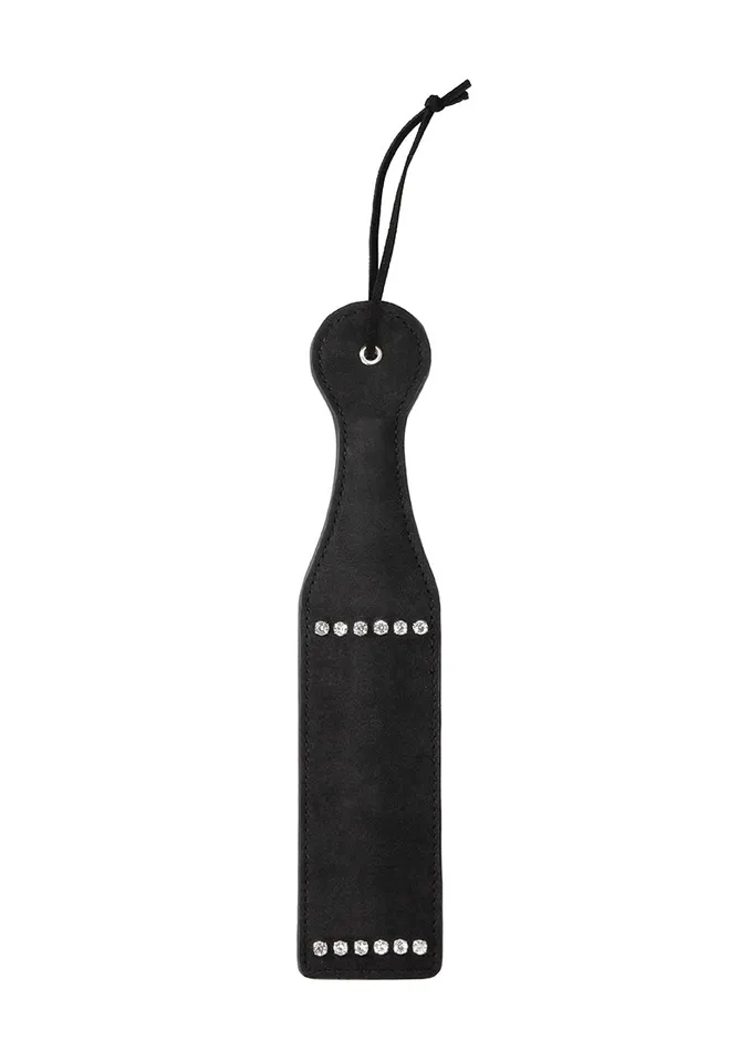 Anal Shots America Diamond Studded Paddle Black