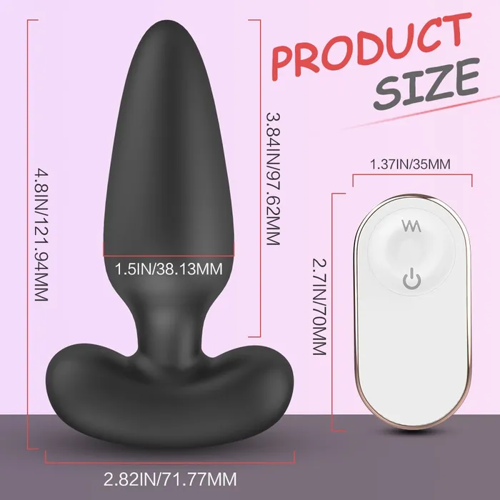 Anal Sorlove 9 Frequencies Remote Control Vibrating Anal Butt Plug Rechargeable