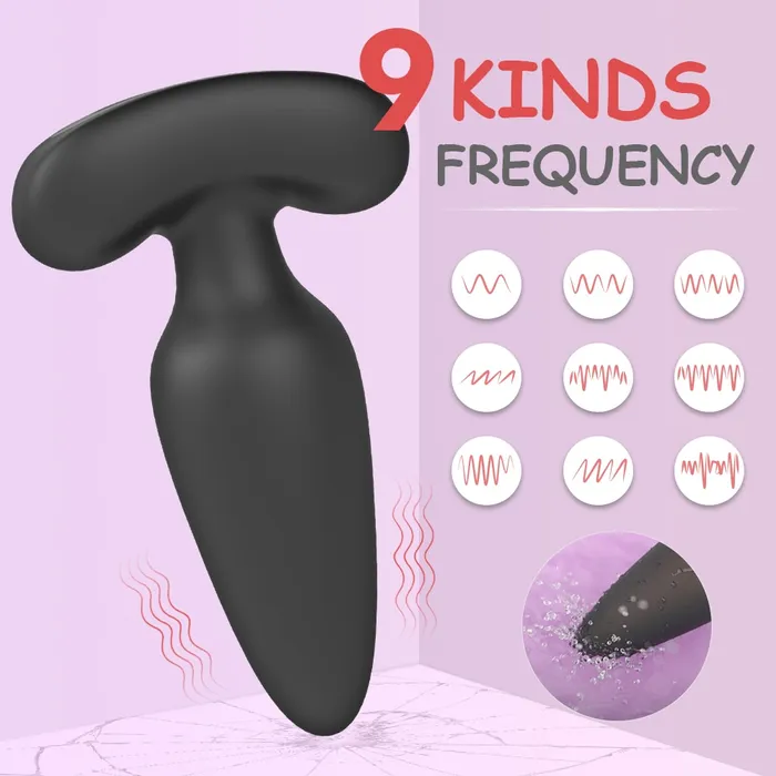 Anal Sorlove 9 Frequencies Remote Control Vibrating Anal Butt Plug Rechargeable