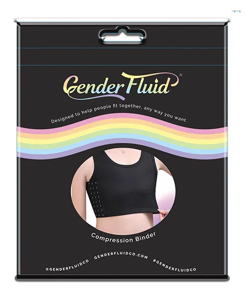 Anal Thank Me Now INC Gender Fluid Chest Compression Binder Medium Black