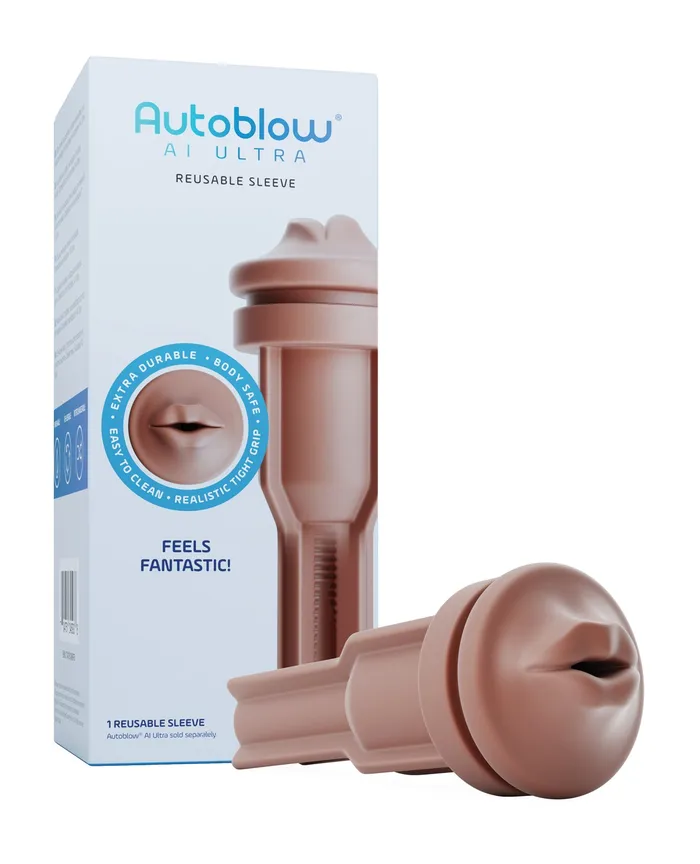 Autoblow AI Ultra Mouth Sleeve Brown Very Intelligent Ecommerce INC Male Sex Toys Autoblow AI Ultra Mouth Sleeve Brown Very Intelligent Ecommerce INC Male Sex Toys