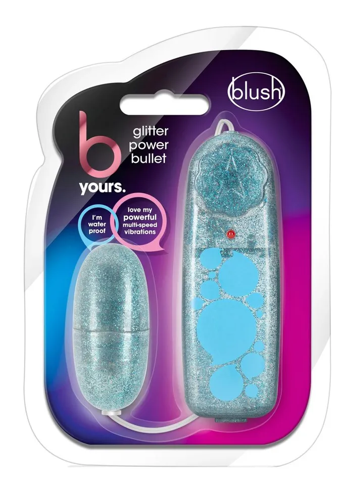 B Yours B Yours Glitter Power Bullet Vibrator with Remote Control Female Sex Toys B Yours B Yours Glitter Power Bullet Vibrator with Remote Control Female Sex Toys