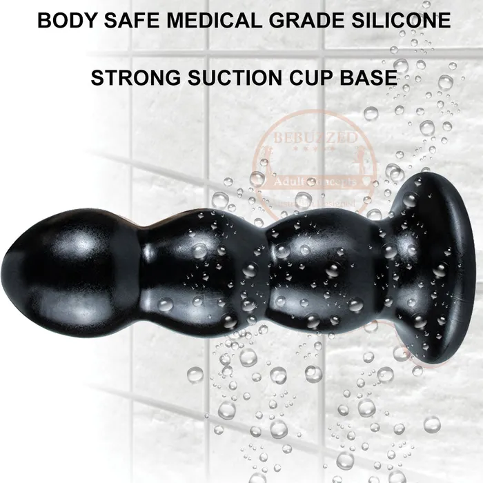 Bebuzzed Adam Beaded Anal Plug Fat 128 Dildo Black BeBuZZed Anal