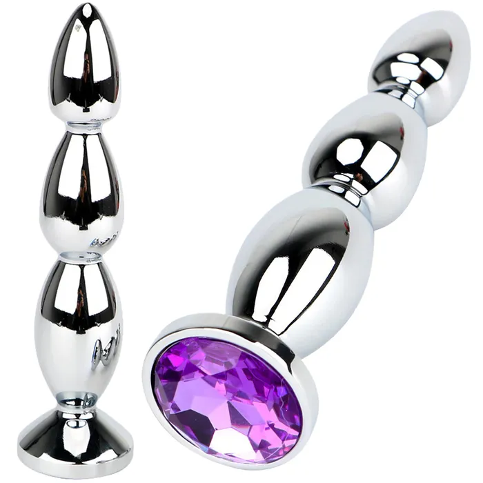 BEBUZZED Anal Bebuzzed Lulu Anal Stud Plug Jewel Butt Stainless Steel Metal Crystal Large
