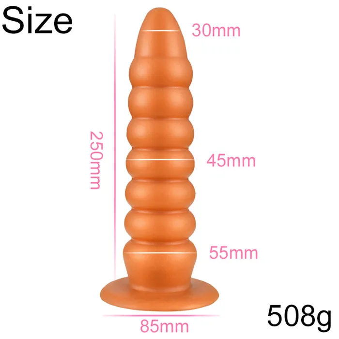 Bebuzzed Benji 10 Anal Plug Dildo Liquid Silicone Flesh BeBuZZed Male Sex Toys