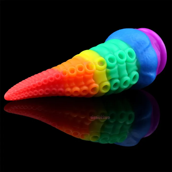 BeBuZZed Male Sex Toys Octopus Tentacle Fantasy Creature Dildo Alien Anal Plug Large Cock