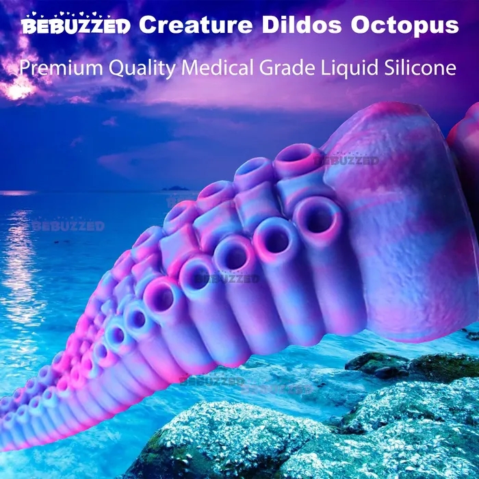 BeBuZZed Male Sex Toys Octopus Tentacle Fantasy Creature Dildo Alien Anal Plug Large Cock
