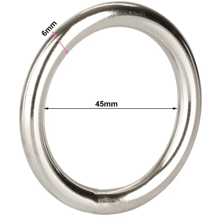 Bebuzzed Metal Cock Ring Stainless Steel 45mm x 6mm Silver BeBuZZed Male Sex Toys Bebuzzed Metal Cock Ring Stainless Steel 45mm x 6mm Silver BeBuZZed Male Sex Toys