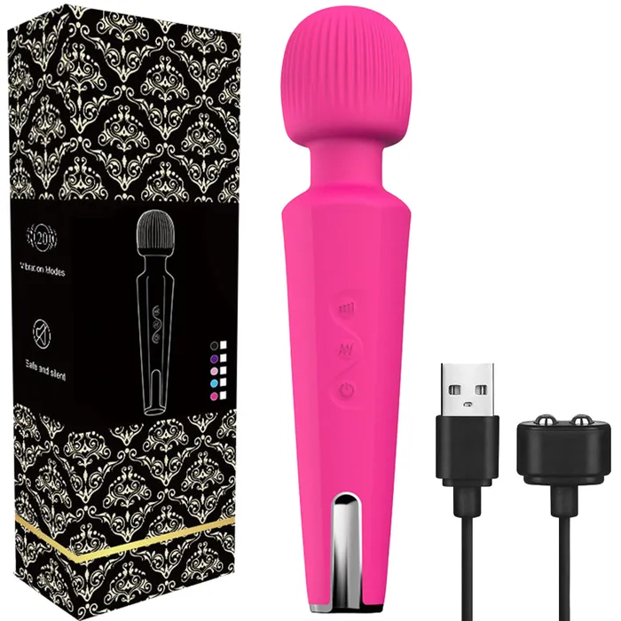 BeBuZZed Vibrators BeBuZZed Sally Massage Wand USB Rechargeable Vibrator Rose BeBuZZed Vibrators BeBuZZed Sally Massage Wand USB Rechargeable Vibrator Rose