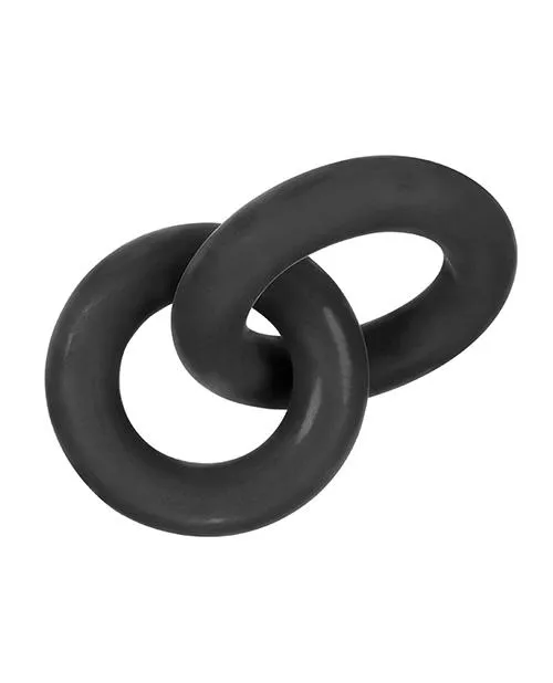 Blue Ox Designs LLCDba Oxballs Male Sex Toys Hunky Junk Duo Linked Cock Ball Rings