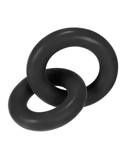 Blue Ox Designs LLCDba Oxballs Male Sex Toys Hunky Junk Duo Linked Cock Ball Rings