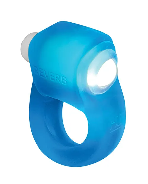 Blue Ox Designs LLCDba Oxballs Vibrators Oxballs Glowdick LED Lit Cockring Blue Ice