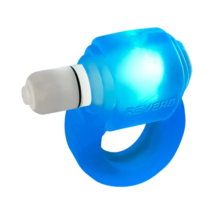 Blue Ox Designs LLCDba Oxballs Vibrators Oxballs Glowdick LED Lit Cockring Blue Ice