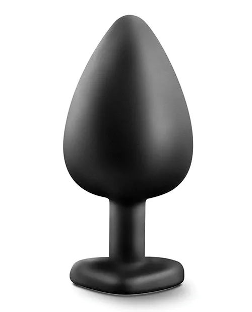 Blush Novelties Anal Temptasia Bling Plug with Gem Large Black