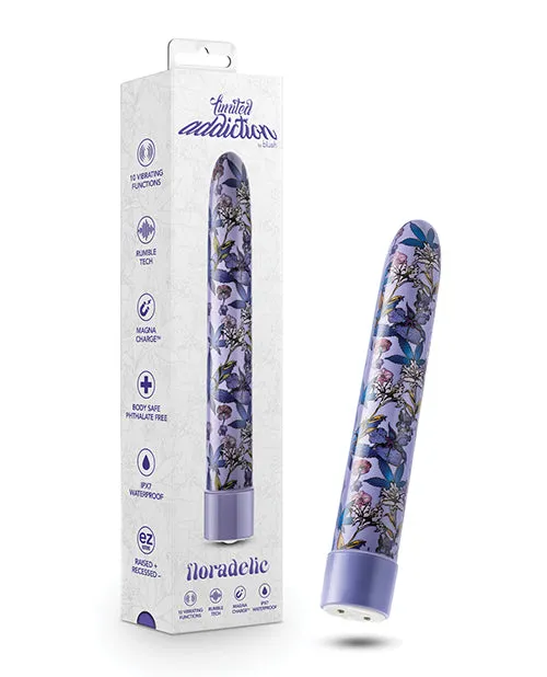 Blush Novelties Limited Addiction Floradelic 7 Rechargeable Vibe Purple Vibrators Blush Novelties Limited Addiction Floradelic 7 Rechargeable Vibe Purple Vibrators