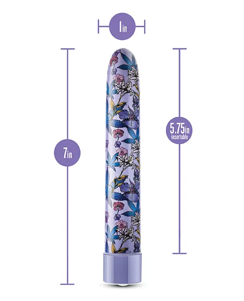 Blush Novelties Limited Addiction Floradelic 7 Rechargeable Vibe Purple Vibrators
