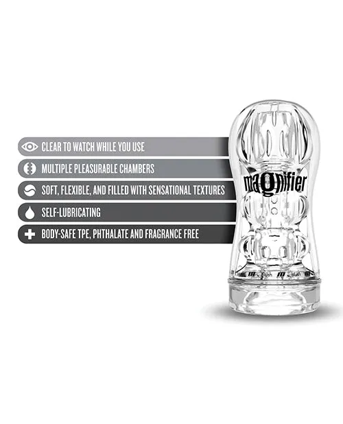 Blush Novelties Male Sex Toys Soft And Wet Magnifier SelfLubricating Stroker Clear