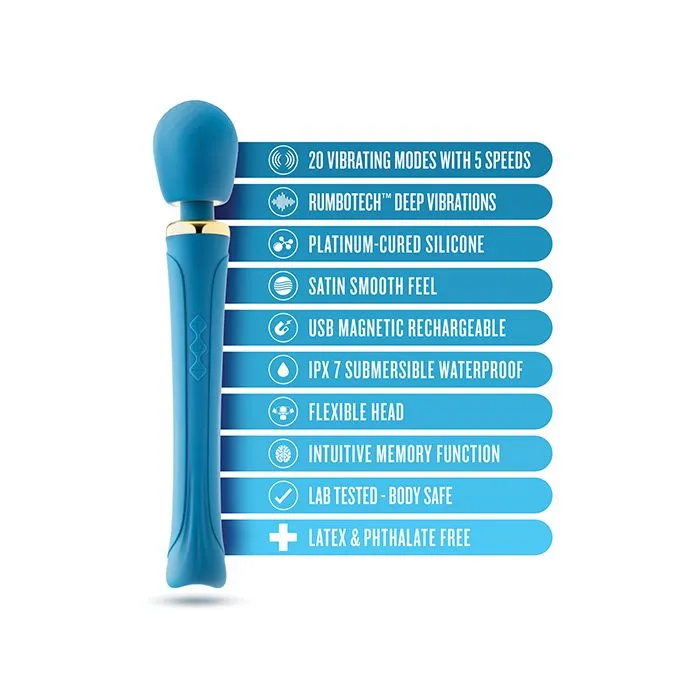 Blush Novelties Vibrators Dianna Wand Massager Teal