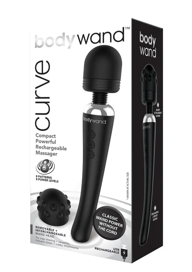 Bodywand Curve Rechargeable Silicone Wand Massager Bodywand Female Sex Toys