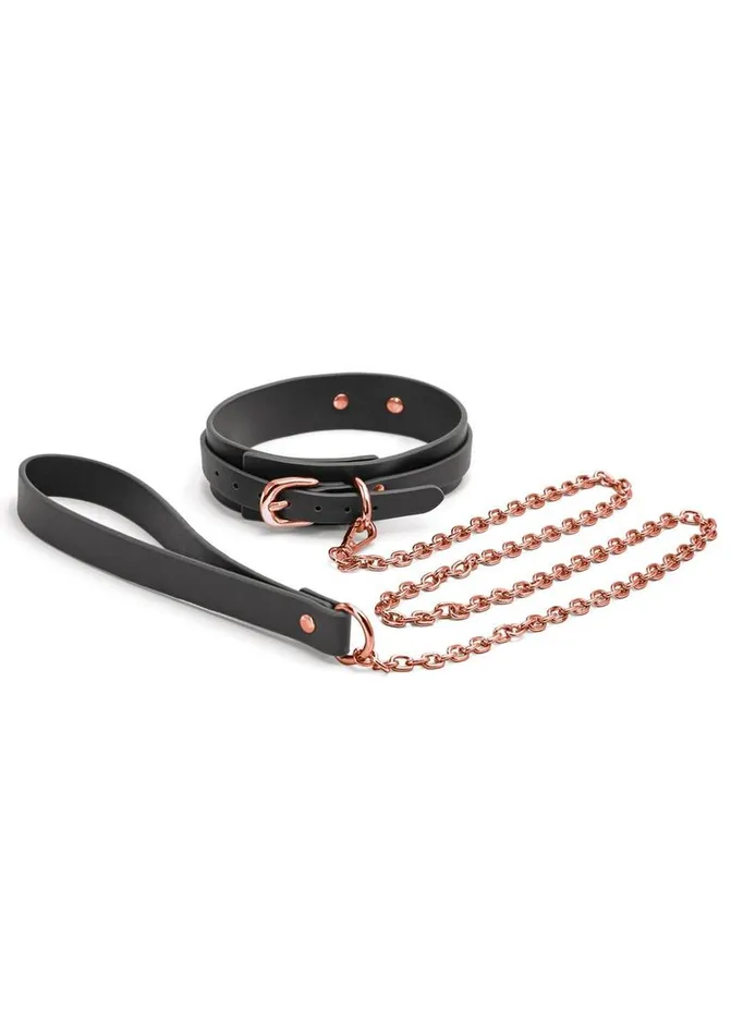 Bondage Couture Pu Leather Collar and Leash Bondage Couture Restraints