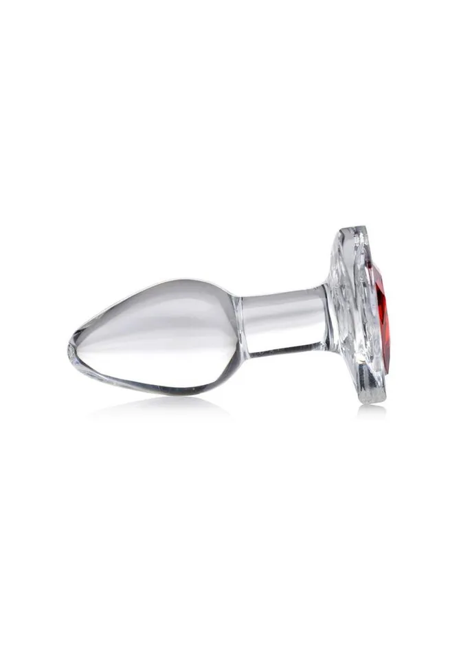 Booty Sparks Anal Booty Sparks Red Heart Glass Anal Plug