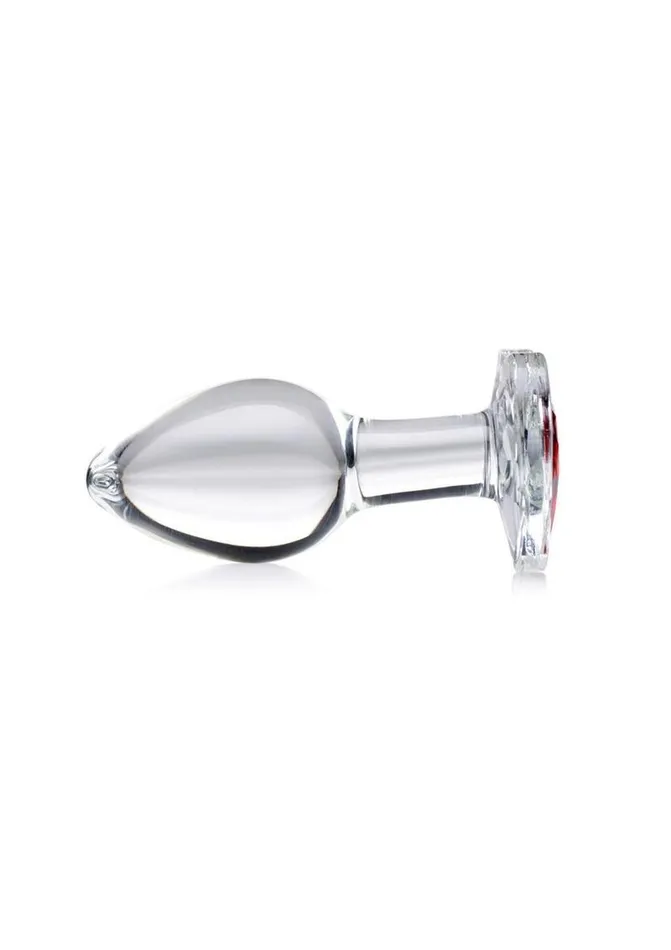 Booty Sparks Anal Booty Sparks Red Heart Glass Anal Plug