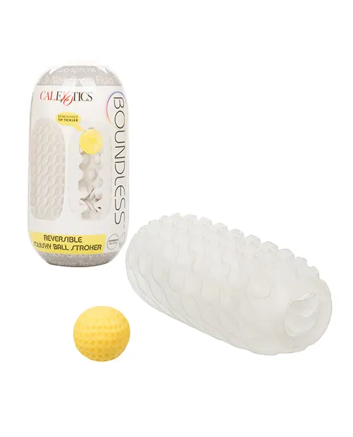 Boundless Reversible Squishy Ball Stroker Yellow California Exotic Novelties Male Sex Toys Boundless Reversible Squishy Ball Stroker Yellow California Exotic Novelties Male Sex Toys