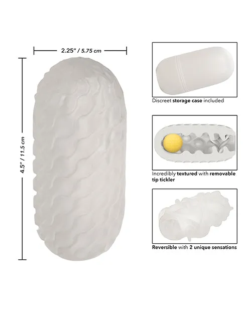 Boundless Reversible Squishy Ball Stroker Yellow California Exotic Novelties Male Sex Toys