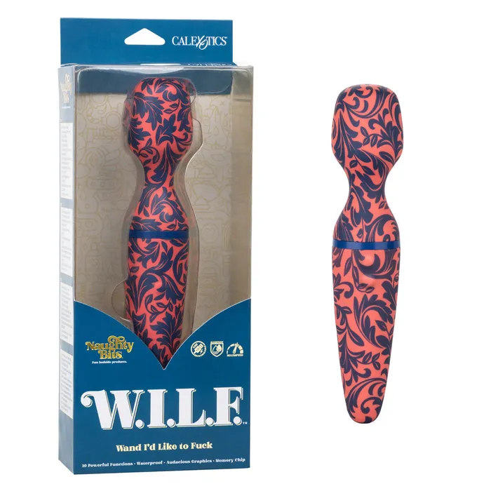 CalExotics Naughty Bits WILF Wand Id Like to Fuck Vibrators