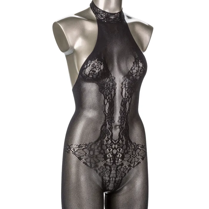 CalExotics Plus Size Scandal Plus Size Halter Lace Body Suit