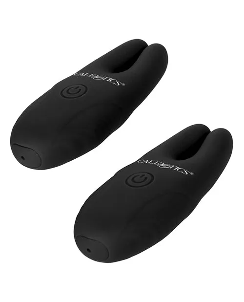 California Exotic Novelties Anal Silicone Remote Nipple Clamps Black
