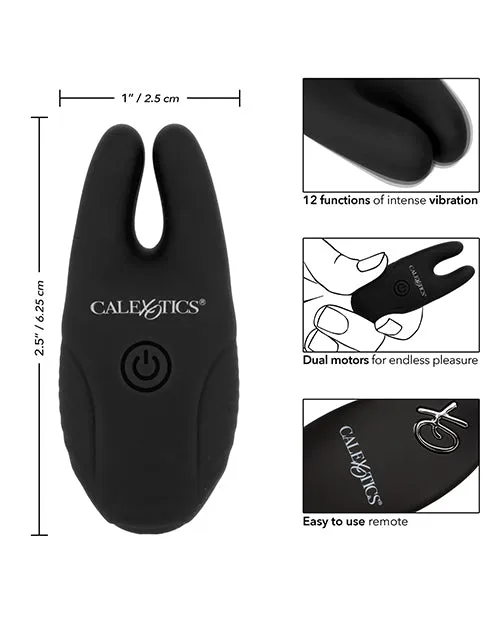 California Exotic Novelties Anal Silicone Remote Nipple Clamps Black