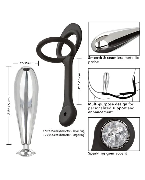 California Exotic Novelties Anal Star Fucker Glider Gem Plug Enhancer Black