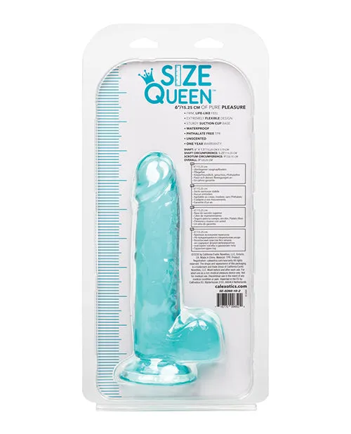 California Exotic Novelties Dildos Size Queen 6 Dildo Blue