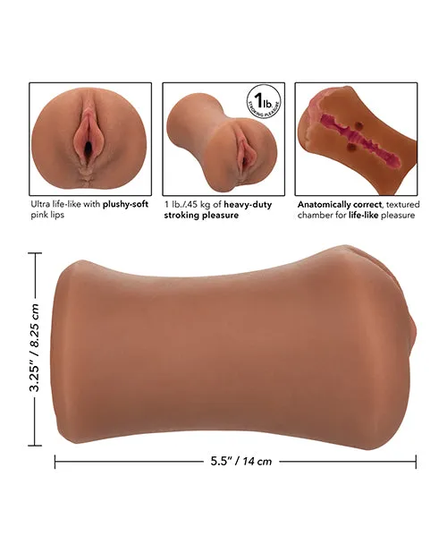 California Exotic Novelties Male Sex Toys Stroke It Tight Pussy Brown