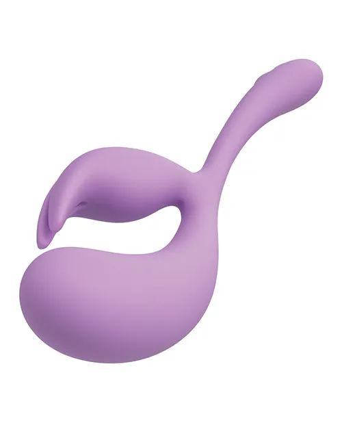 California Exotic Novelties Vibrators Elle Liquid Silicone Dual Flicker Purple