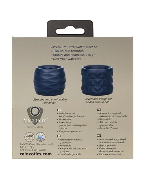 California Exotic Novelties Vibrators Viceroy Reverse Endurance Ring Blue