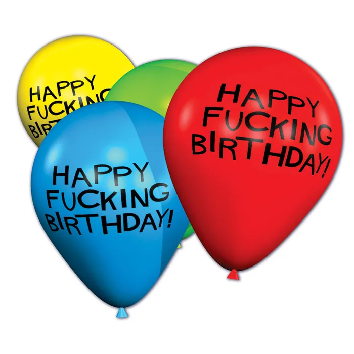 CandyPrints XRated Birthday Balloons 8pk CandyPrints Vibrators