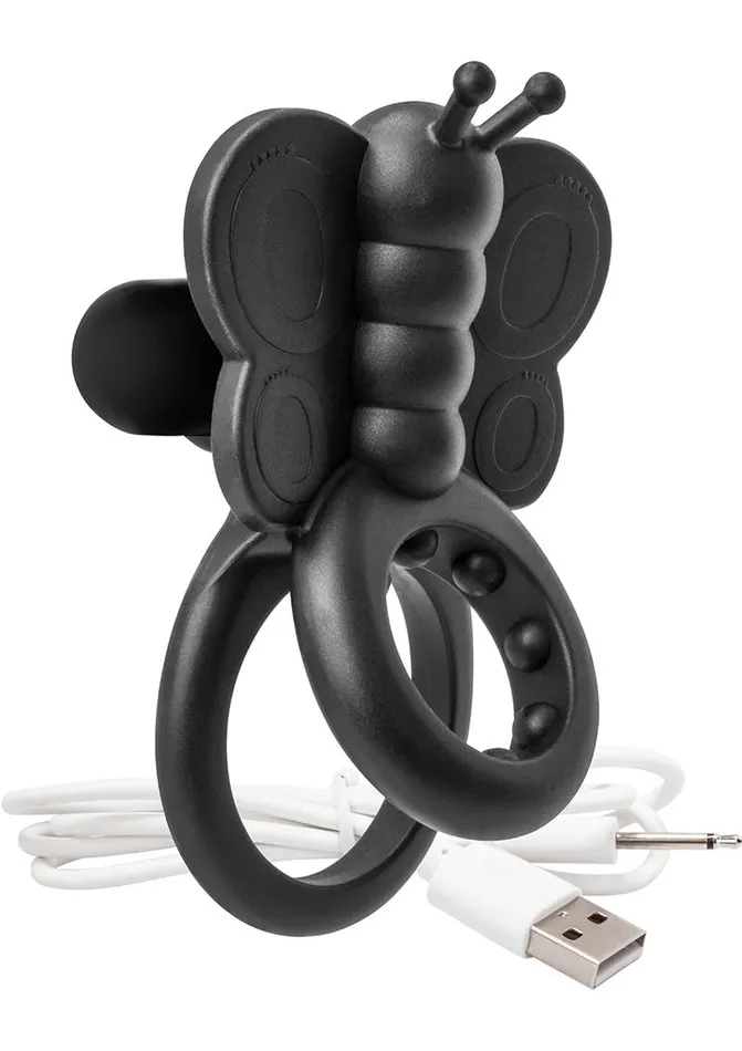 Charged Charged Monarch USB Rechargeable Butterfly Vibe Silicone Cock Ring Waterproof Male Sex Toys Charged Charged Monarch USB Rechargeable Butterfly Vibe Silicone Cock Ring Waterproof Male Sex Toys