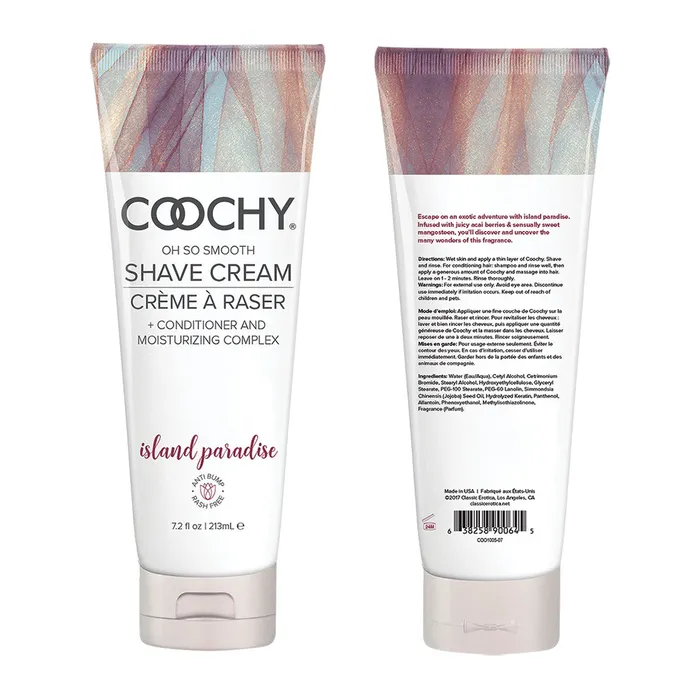 COOCHY Shave Cream Island Paradise 72oz Coochy Vibrators