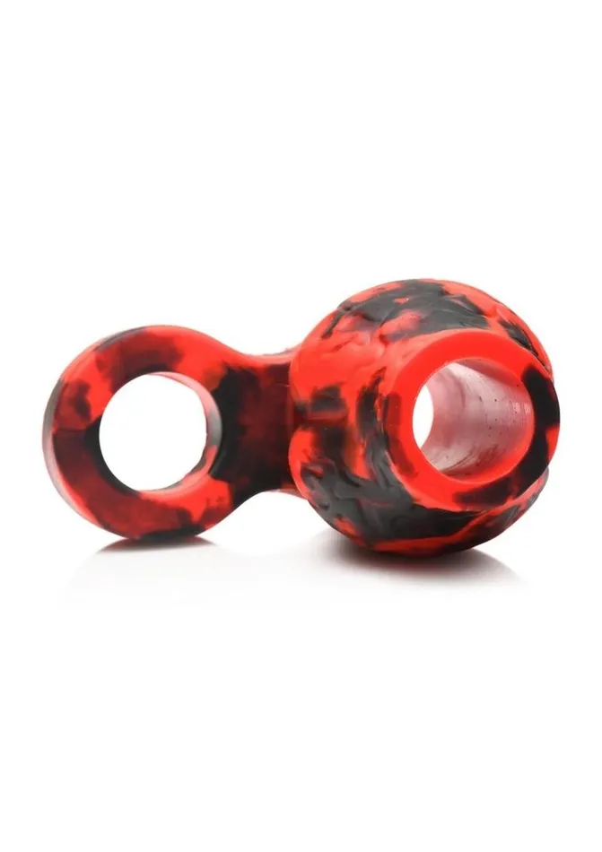 Creature Cocks Hell Hound Silicone Penis Sleeve and Ball Stretcher Creature Cocks Male Sex Toys