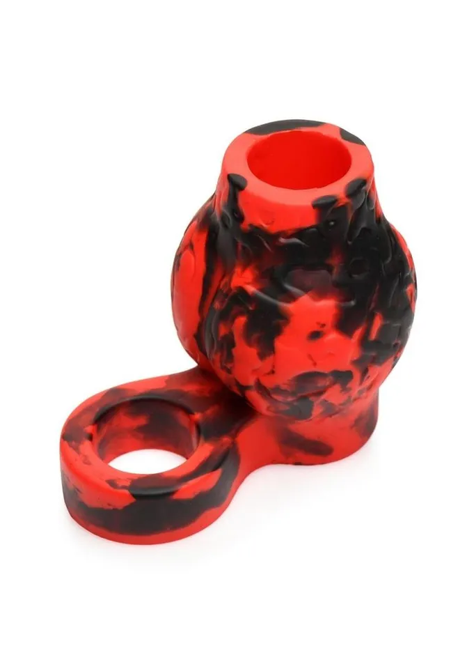 Creature Cocks Hell Hound Silicone Penis Sleeve and Ball Stretcher Creature Cocks Male Sex Toys