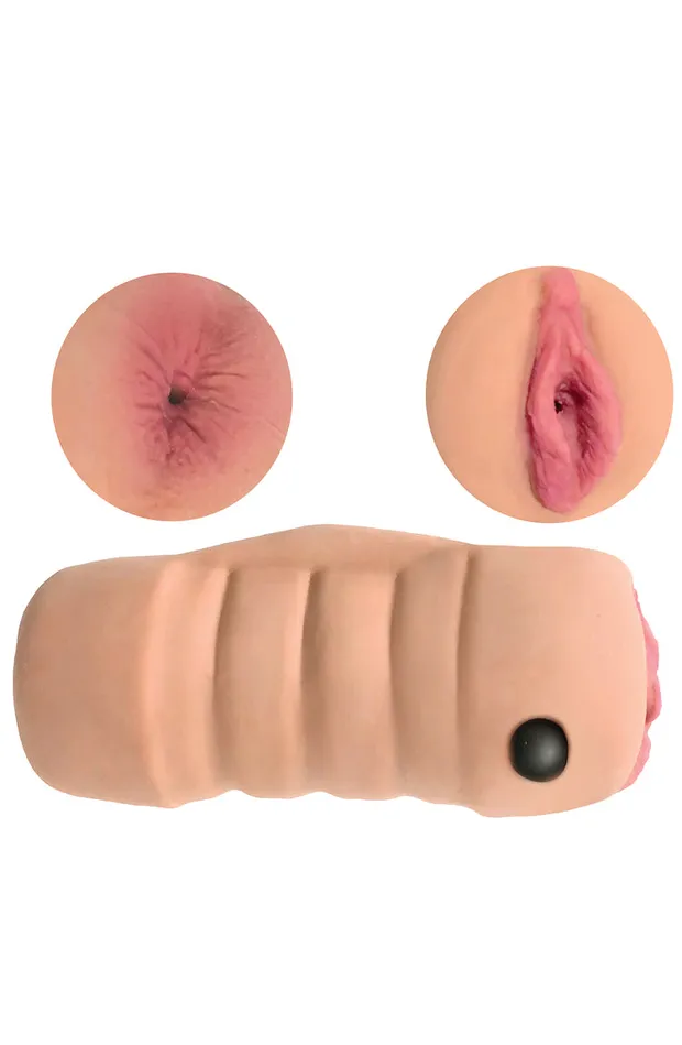 Curve Toys Male Sex Toys Mistress BioSkin Double Trouble Double Stroker
