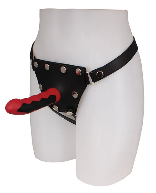 Cyrex Ltd Anal ElectraStim Silicone Fusion Komodo Dildo RedBlack